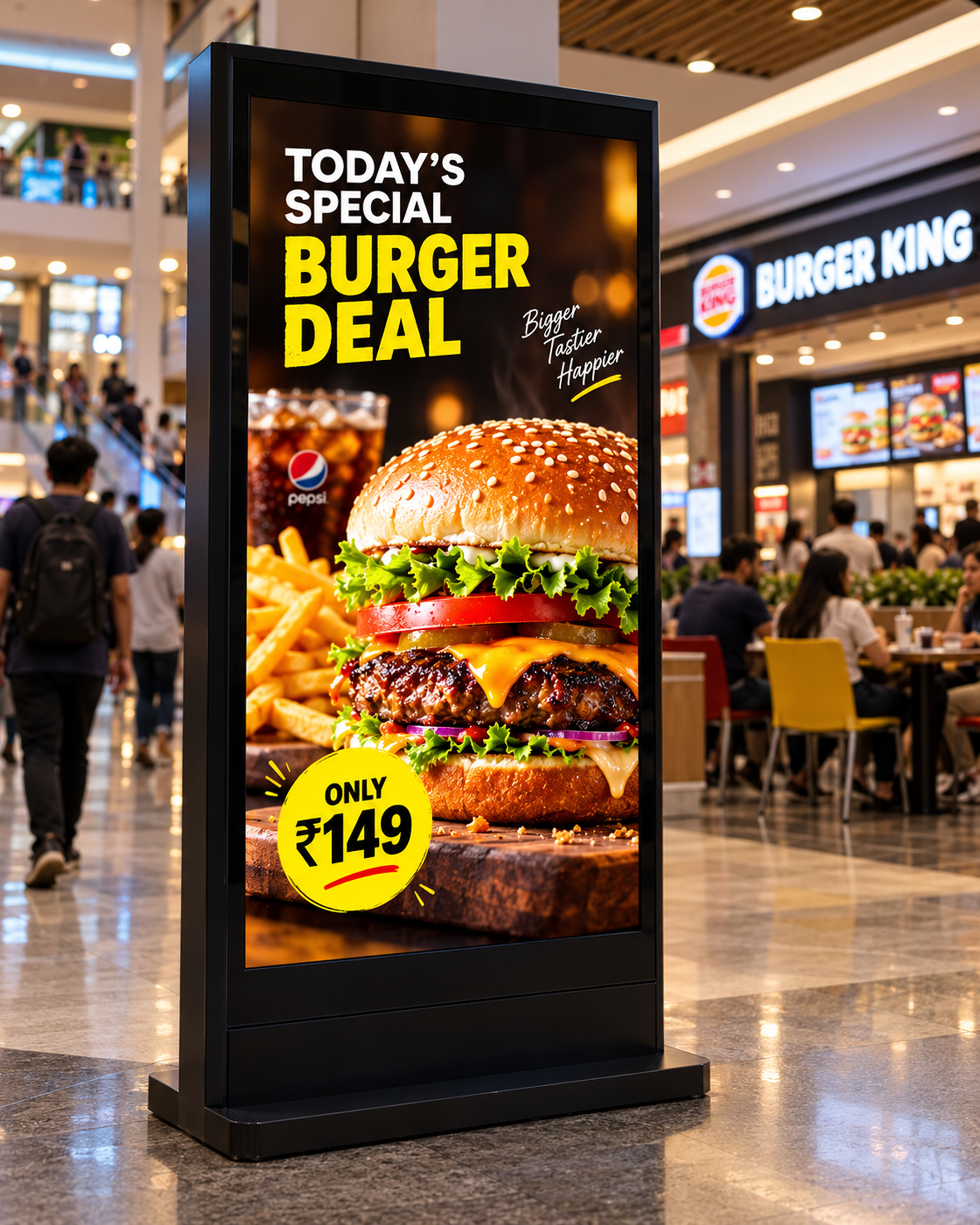 A restaurant menu promotion